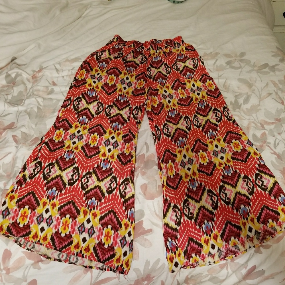 Wide leg palazzo pants